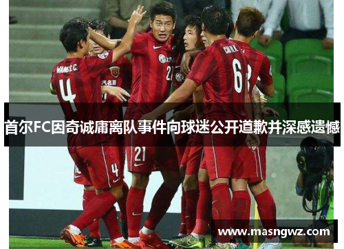 首尔FC因奇诚庸离队事件向球迷公开道歉并深感遗憾